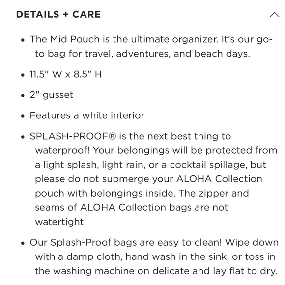 Aloha Collection Mid Pouch (Monstera) - Picture 6 of 6